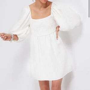 Tuckernuck smocked white dress